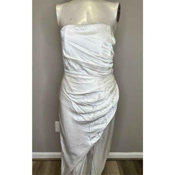 NWT SAU LEE Priyanka Dress in Ivory US 10 $495 - Picture 6 of 9